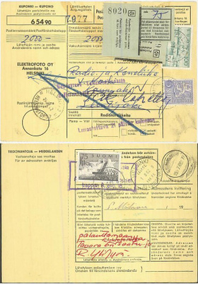 1959 M54 75 (mk) postiennakkopaketin palautus
