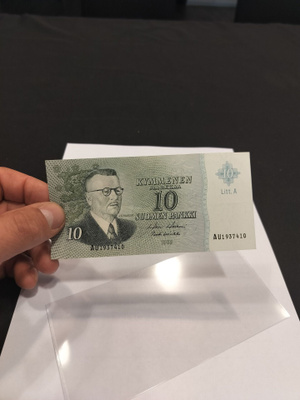 pakka sileä 10 Mk 1963 AU litt.a