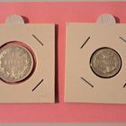 Hopearahat; 50p ja 1 mk - pikkukuva 1