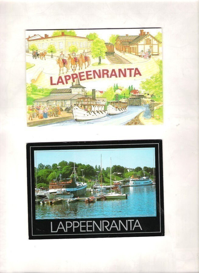 Lappeenranta, 3 kpl. , mm Pitkäranta, taittokortti.
