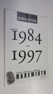 Ruumiin kulttuuri 1/1998 liite : Vuodet 1984-1997 - Kirja...