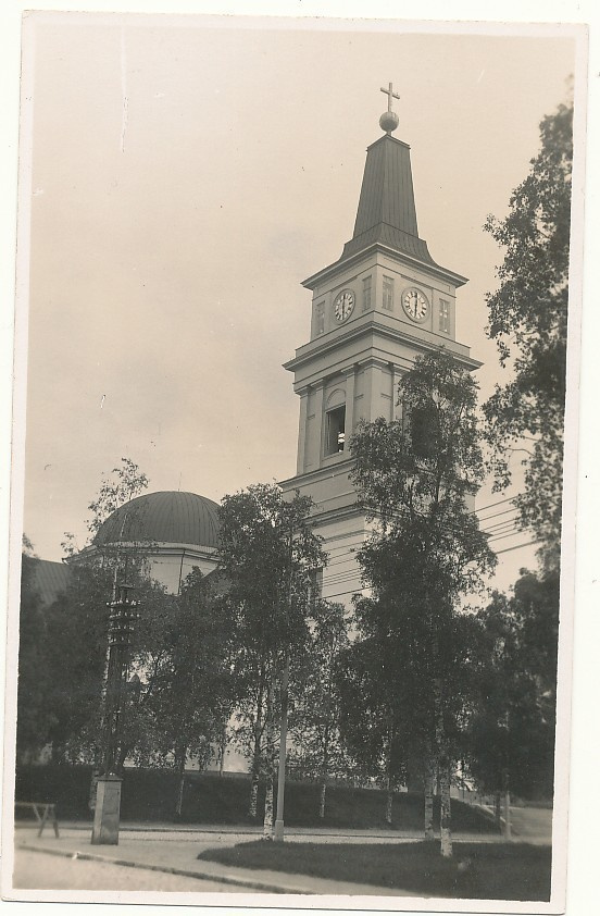 OULU, tuomiokirkko -vanha kortti