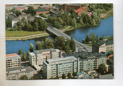 Hämeenlinna: ilmakuva, silta ym (Velj.Karhumäki 3506)