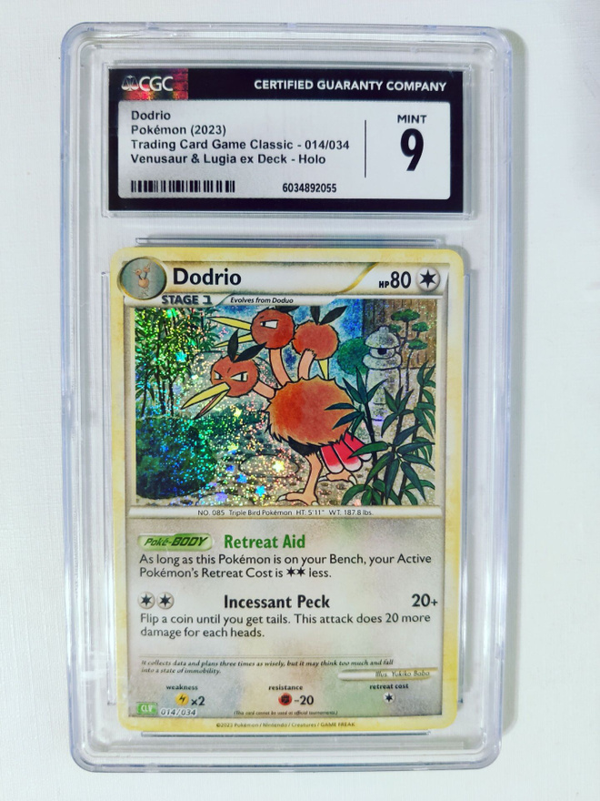 Dodrio TCG Classic 014/034 Venusaur & Lugia ex Deck CGC 9