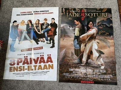 8 päivää ensi-iltaan Jadesoturi julisteet + Karvinen 