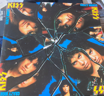 KISS: Crazy Nights LP 1987 Suomi-painos
