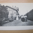 VANHA Valokuva Riihimäki Rautatieasema Juna 1900-l - pikkukuva 1