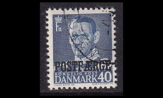 Tanska PF_32 o Frederik IX 40 öre sininen (1949)