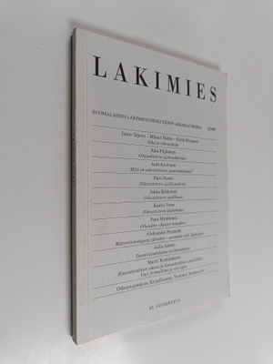 Lakimies 3/1997 : Suomalaisen lakimiesyhdistyksen aikakau...