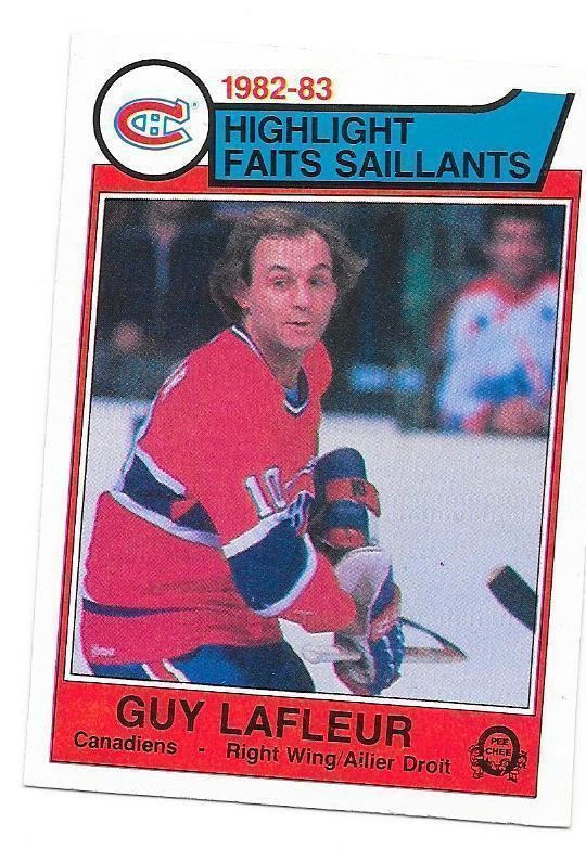 1983-84 OPC #183 Guy LaFleur Montreal Canadiens
