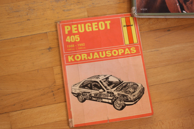 PEUGEOT 405 KORJAUSOPAS 1988-1996