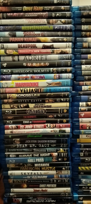 Iso Bluray ja dvd-paketti. 153leffaa