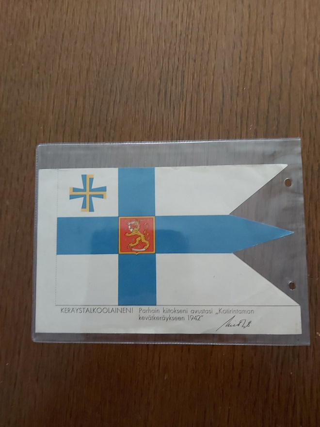 Keräystalkoolainen postikortti