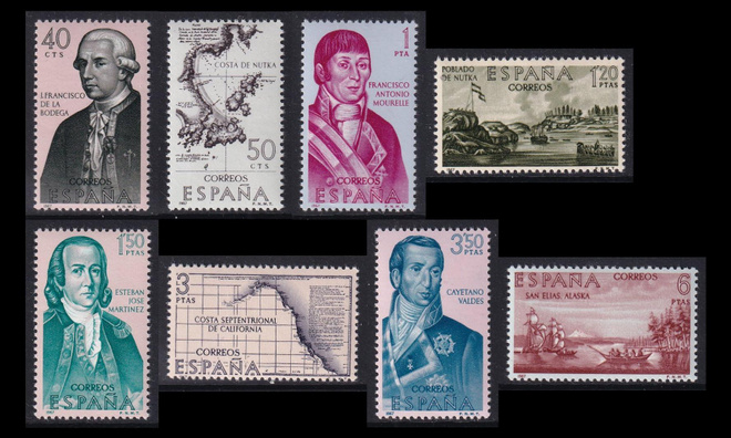 Espanja 1711-8 ** Amerikan valloittajia (1967)