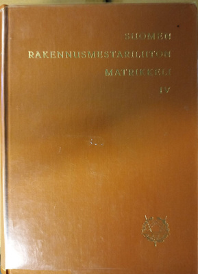 Suomen rakennusmestariliiton matrikkeli IV