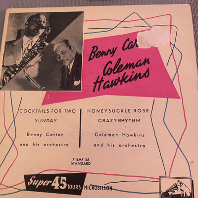 BENNY CARTER * COLEMAN HAWKINS - EP * FRA 1954