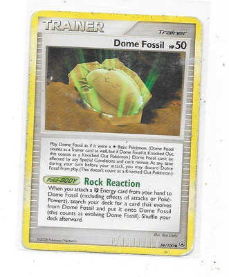 2008 Pokemon Cards # Dome Fossil ( 89/100)