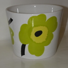 Marimekko vihreä UNIKKO kukkaruukku - pikkukuva 1