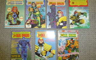 Judge Dredd sarjakuvat 7 kpl uudenveroiset + albumi nro 3