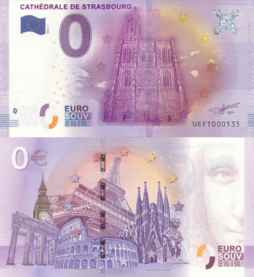 0€ France CETHÉDRALE DE STRASBOURG ALE ( Ovh 3.95€ )