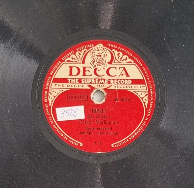 Savikiekko 1948 - Decca orkesteri - Decca SD 5014