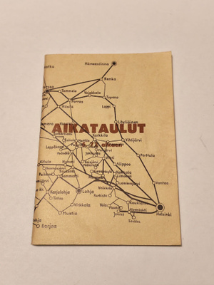 Someron Linja Oy aikataulut 1972