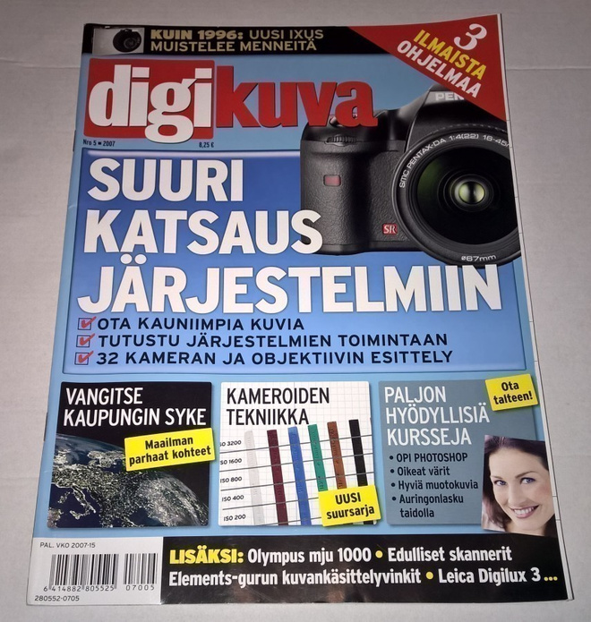 DIGIKUVA LEHTI 5/2007 MM. JÄRJESTELMÄKAMERA JUTTU