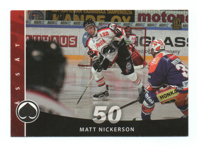 Jääkiekko kortti n:o 173 2006-2007 MATT NICKERSON. ÄSSÄT.