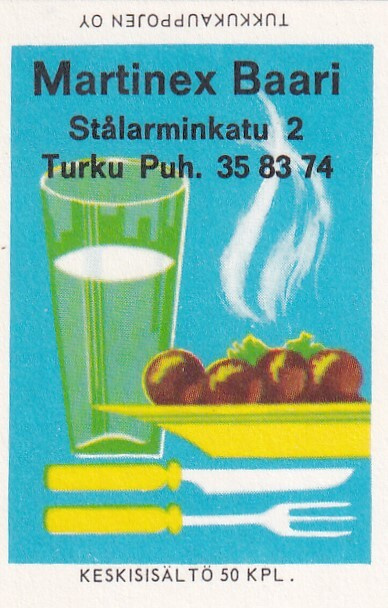 Turku,  Martinex Baari, Stålarminkatu 2.    s37