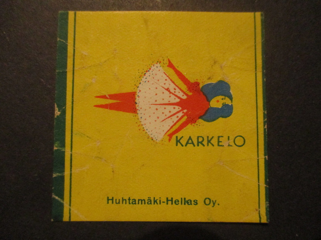 VANHA KARAMELLIPAPERI - KARKELO HUHTAMÄKI.HELLAS OY  (AB1)