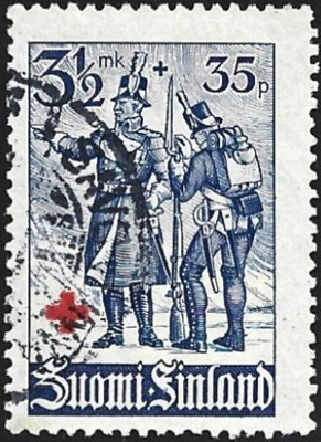 1940 Punainen Risti Upseeri ja sotamies leimattu LaPe 225