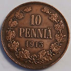 Nikolai II kupari 10 penniä vuodelta 1913. - pikkukuva 1