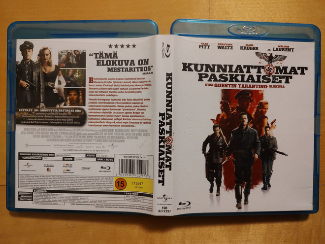 Kunniattomat paskiaiset Blu-ray