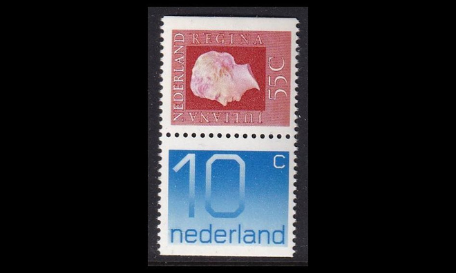 Alankomaat 1064-6DD ** Käyttösarja vihkopari (1976)