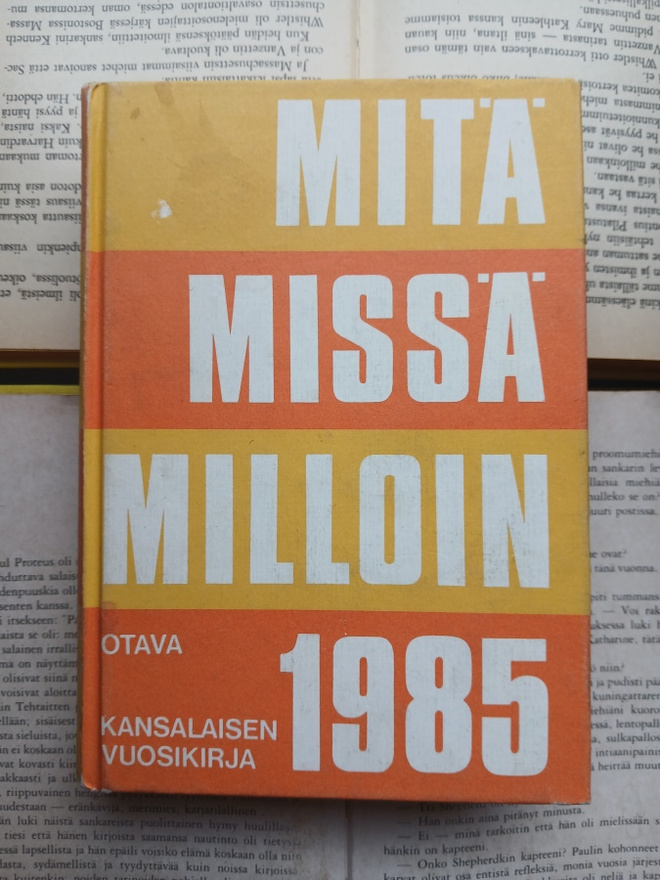 Mitä missä milloin: kansalaisen vuosikirja 1985 (sid.)