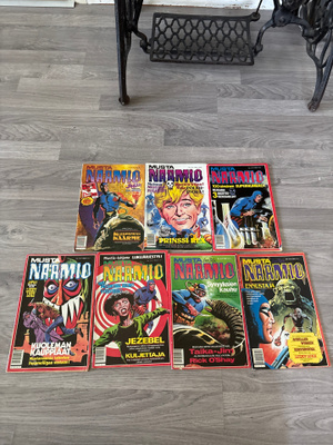 Mustanaamio sarjakuvat 7 kpl vuodelta 1990
