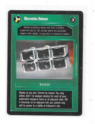 1995 Star Wars CCG # Observation Holocam
