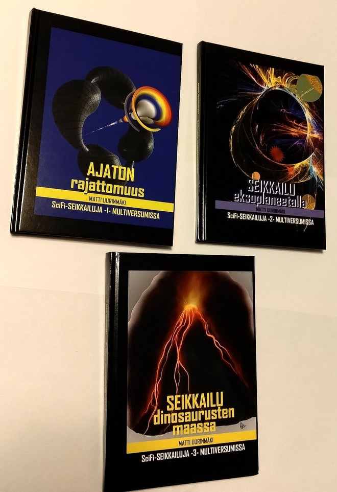 Scifi-seikkailuja multiversumissa -nuortenkirjat 3 kpl
