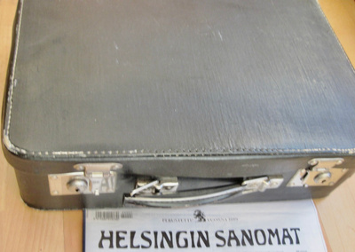 VANHA Pieni Salkku Matkalaukku NÄTTI