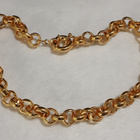 Upea 21k kullattu Kanadalainen papu kaulakoru Gold plated Vi - pikkukuva 1