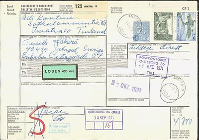 1971 paketti Ruotsiin