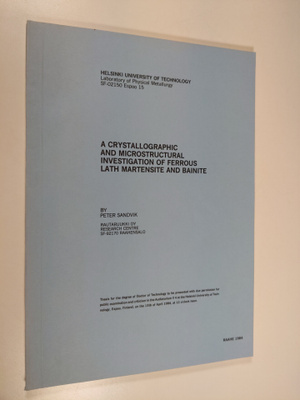 Peter Sandvik : A crystallographic and microstructural in...