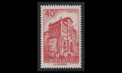 Monaco 392 * Käyttösarja katedraali 40 Fr (1948)