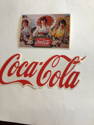 Vintage Coca-Cola tarroja,2kpl