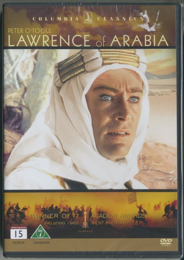 ARABIAN LAWRENCE - UUSI! - Suomi-DVD 1962/2012 - David Lean