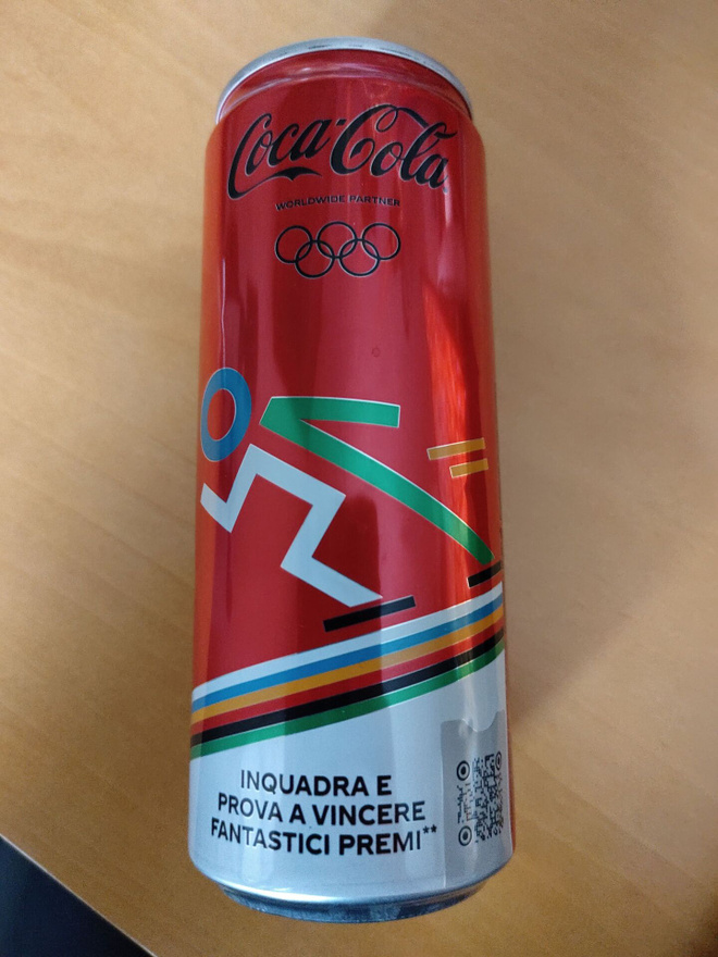 Coca Cola Milano-Cortina talviolympialaiset tölkki