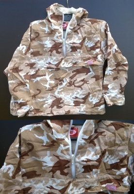 Anorakki army kuosilla
