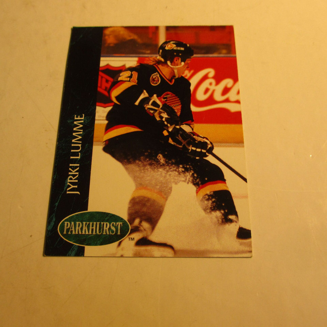 parkhurst lätkäkortti canucks jyrki lumme