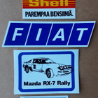 Shell formula ja auto tarroja, Mazda, Fiat, ym. yht. 4 kpl - pikkukuva 1