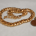 21k kullattu Kanadalainen panssari kaulakoru Gold plated - pikkukuva 3